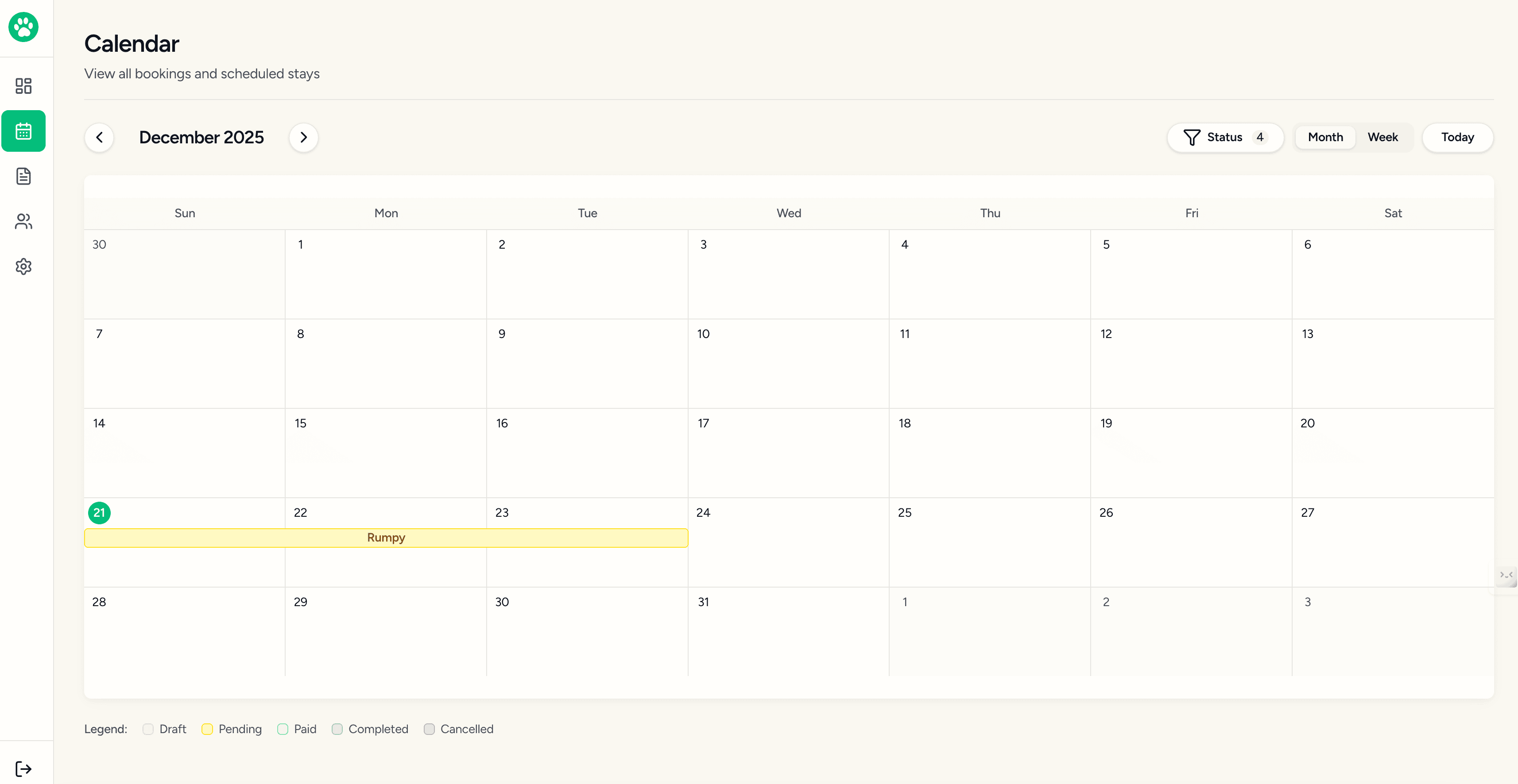 Booking Dashboard